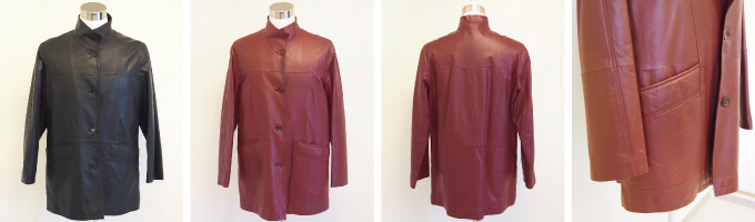 スタンドカラーハーフコートの画像